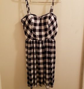 Black & White Plaid Dress
